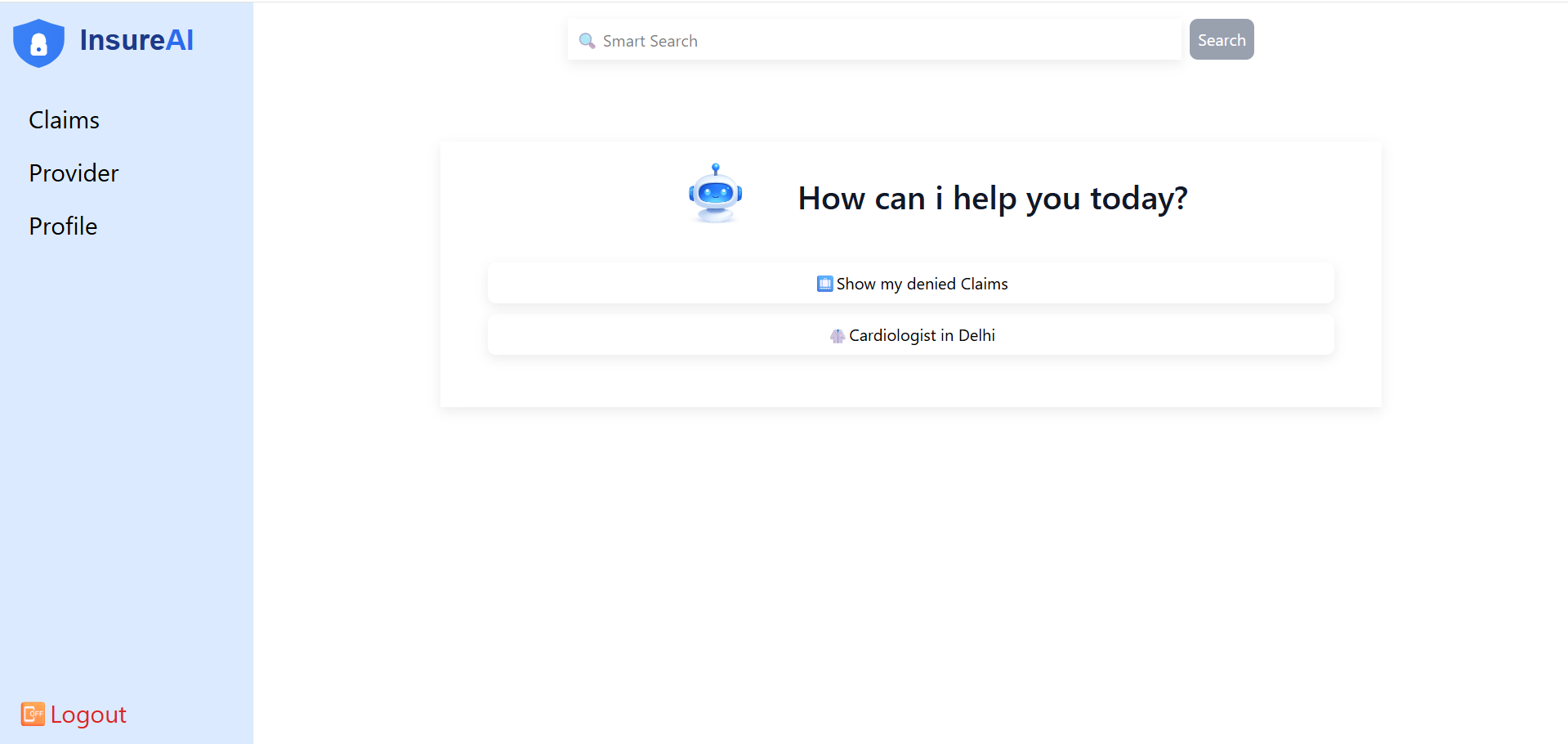Insure AI Portal preview