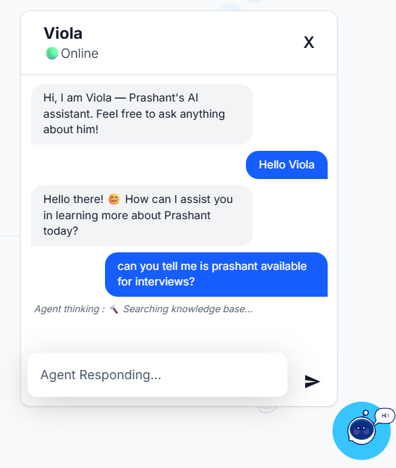 Portfolio Assistant preview